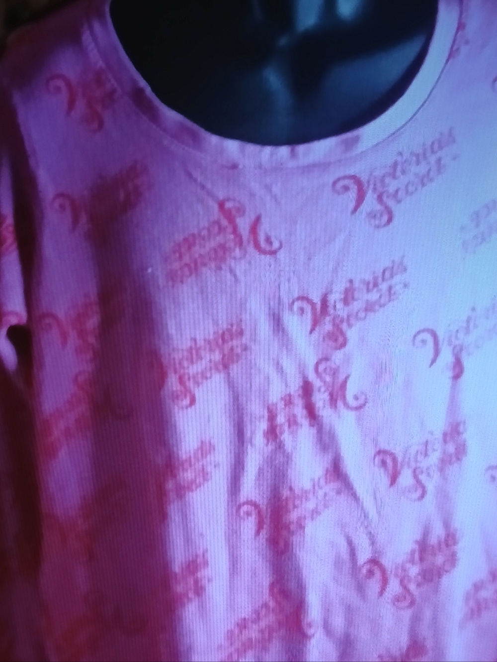 Victoria's Secret Pink All-Over Logo Ribbed Tank